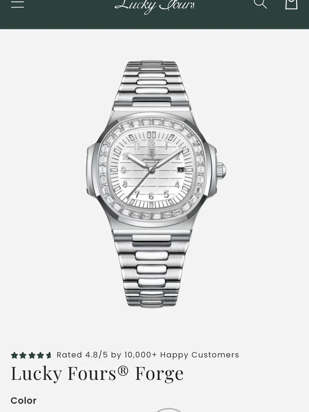 Forge Silver Stainless Steel Smartwatch